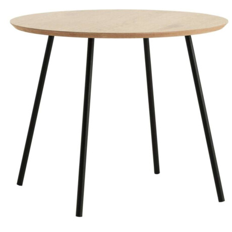 Mesa Auxiliar Nybo Ø55 Color Roble/Negro