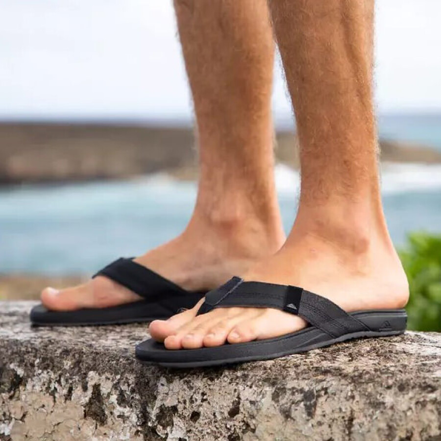 Sandalias de Hombre Reef Cushion Phantom Negro