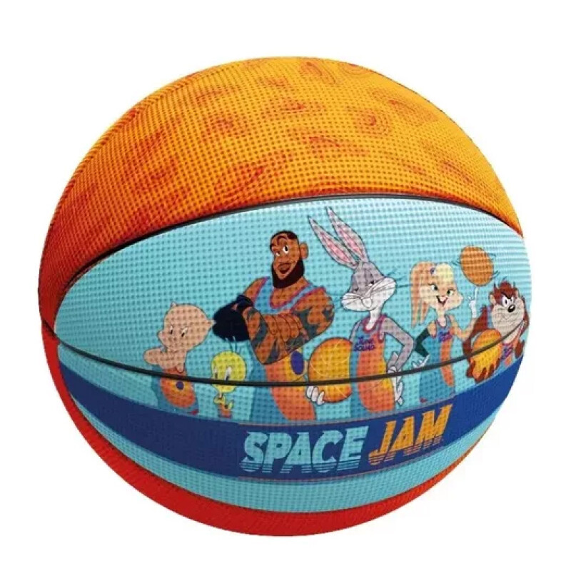 Pelota Dribbling Basket TUNE SQUAD No.5 Naranja - Celeste