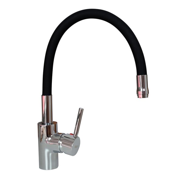 GRIFERÍA PARA MESADA MODELO COLOR FLEX PICO FLEXIBLE NEGRO Grifería Para Mesada Modelo Color Flex Pico Flexible Negro