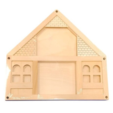 Casita de madera para armar 42 piezas con accesorios Casita de madera para armar 42 piezas con accesorios