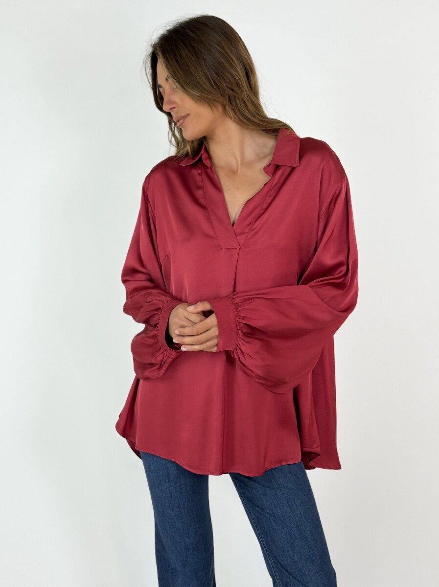 BLUSA GINA - BORDEAUX 