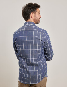 012525 CAMISA HARRY Azul/blanco