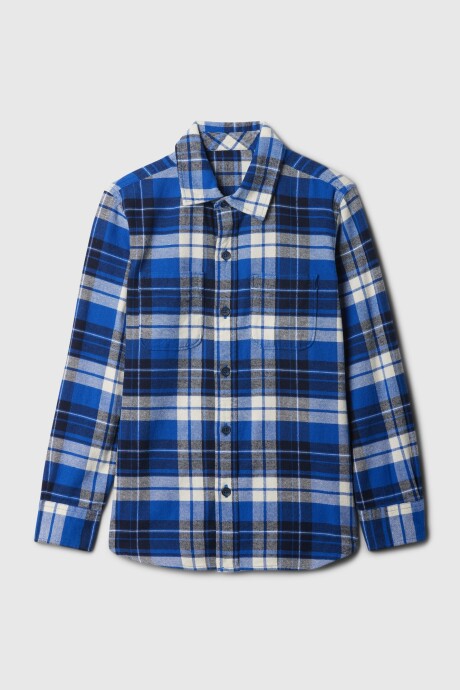 Camisa Flannel Niño Admiral Blue