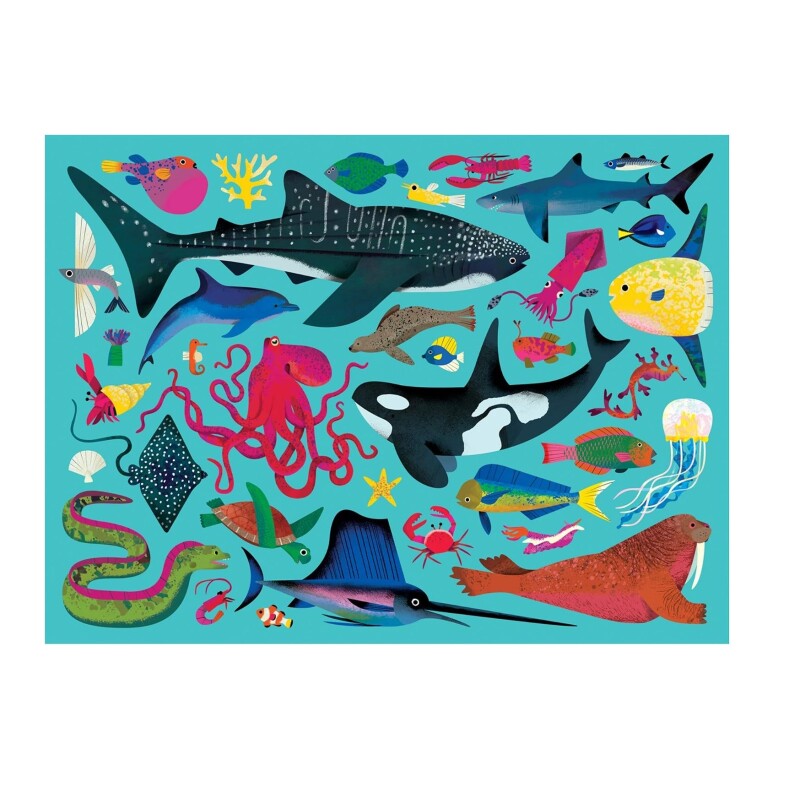 Puzzle 500 Piezas Animales Marinos Crocodile Creek JUGUETE PUZZLE 500 PZAS ANIMALES MARINOS