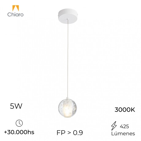 Colgante led esfera efecto flotante 5W Colgante led esfera efecto flotante 5W