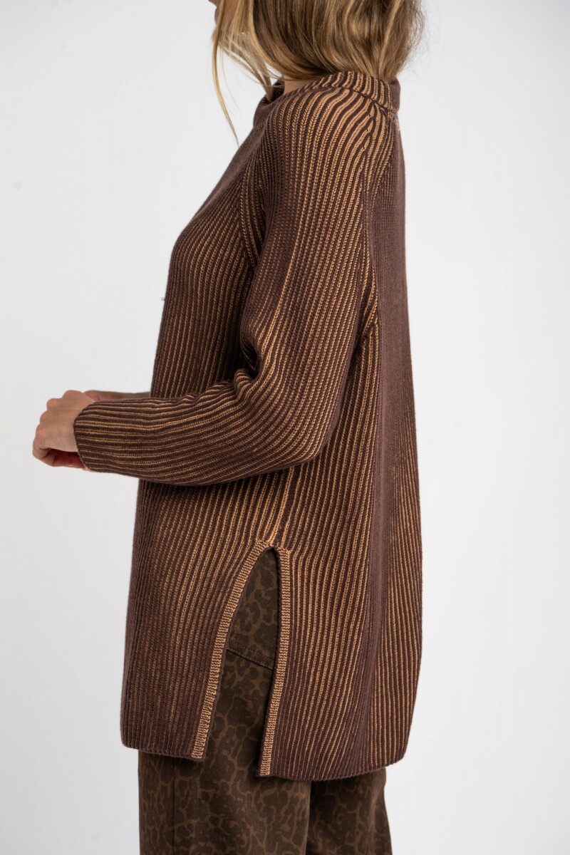 Sweater Texturado Chocolate