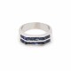 Anillo En Oro 18K Blanco Y Zafiros. Anillo En Oro 18K Blanco Y Zafiros.