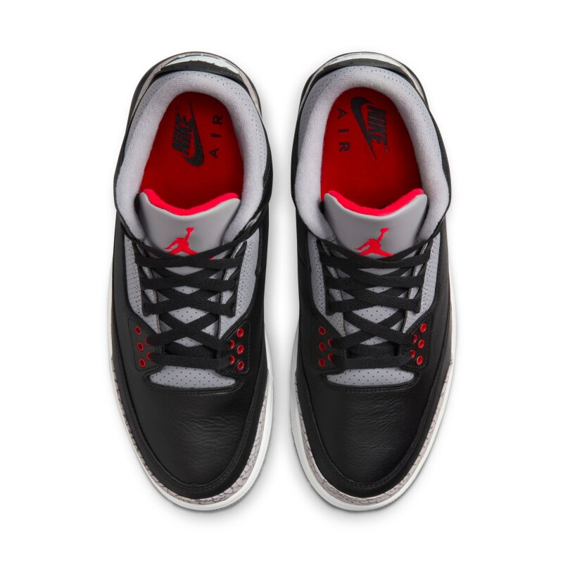 Championes Air Jordan 3 Retro de Hombre Negro