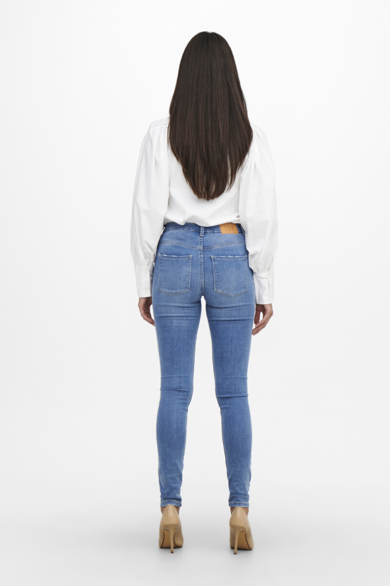 Jeans New-nikki Súper Skinny Light Blue Denim
