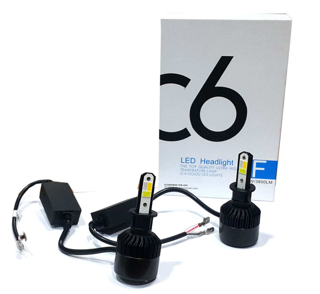 LAMPARA - KIT LED C6 H3 BLANCO AMBAR AZUL DUNCAN 