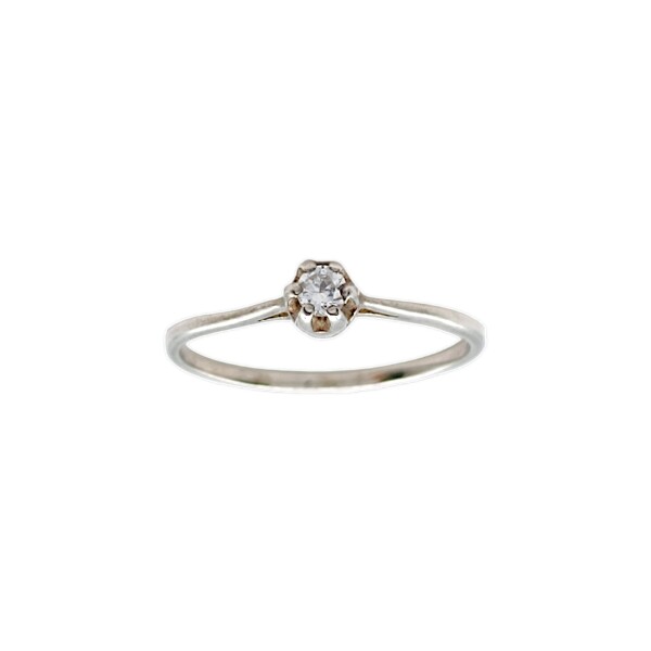 Anillo Solitario-Plata 925-Piedra Zirconia-AN3456 conpiedra