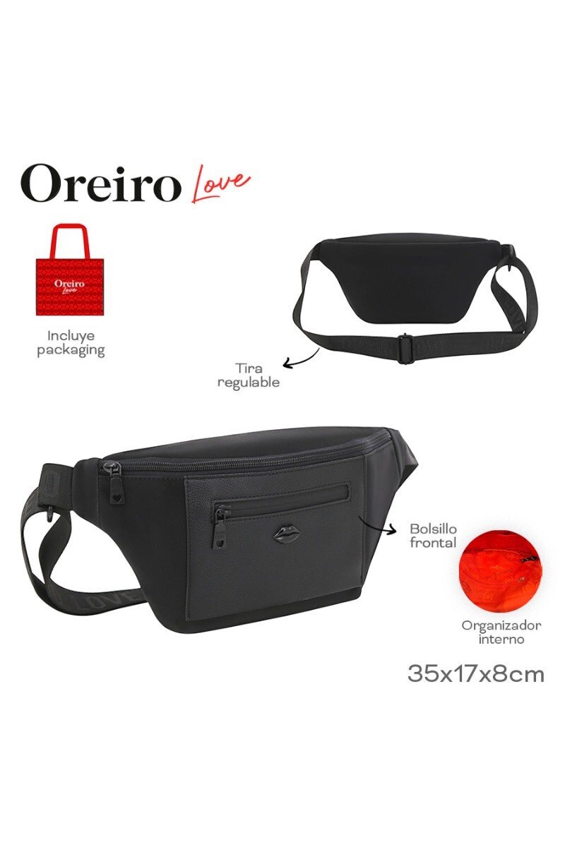 Riñonera Las Oreiro Negro