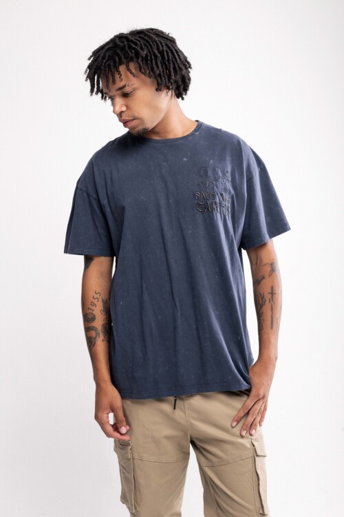 Remera oversize Castilla Gris oscuro