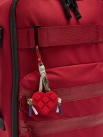 Mochila De Cabina De Nylon Colgante De Corazón rojo