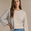Imagen de Remera Algodón Elastano Rayada - Multi