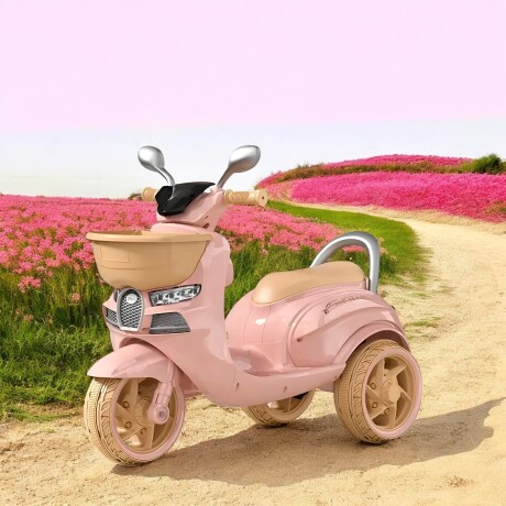 Moto Scooter Infantil a Batería Bebesit Scooby Rosa