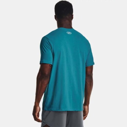 Remera Under Armour Training Hombre Symbol Three Peat Blue S/C