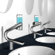 SECADOR DE MANOS LAVATORIO METAL ACERO INOXIDABLE MATE 000
