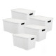 Set x5 Caja ratán 7 lts BLANCO