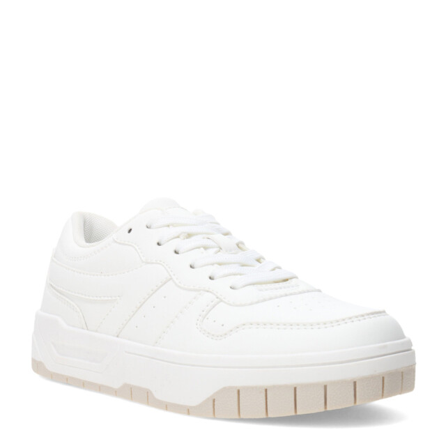 Championes de Mujer Miss Carol RENCH con plataforma Blanco