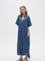 Vestido Danao Azul Medio