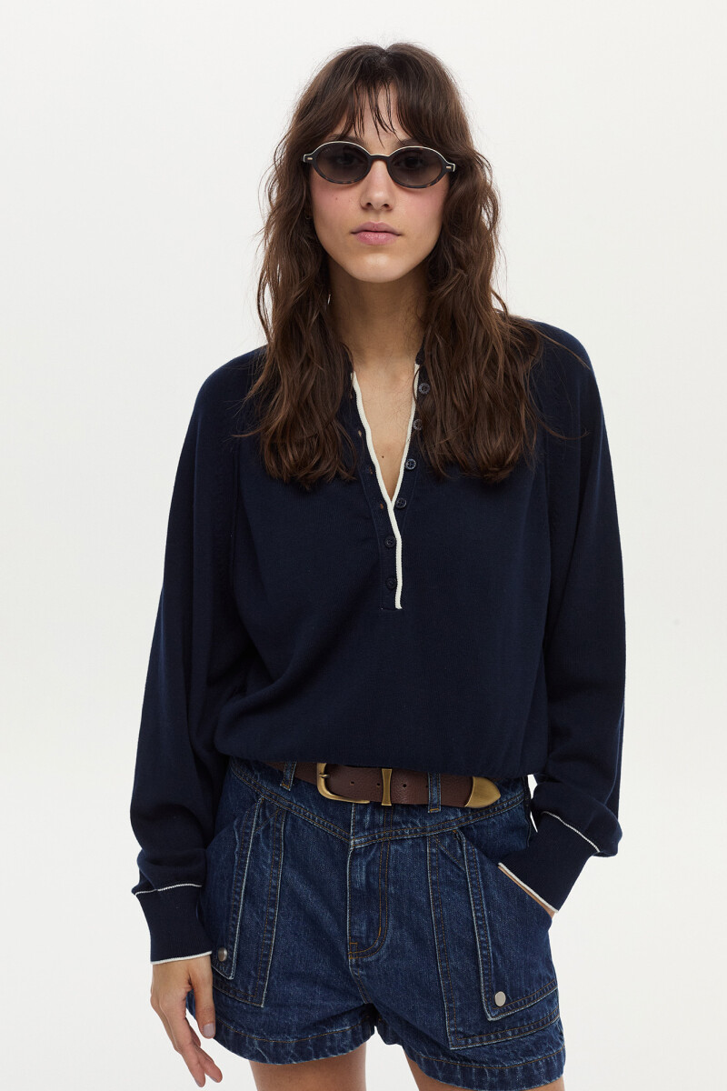 Sweater Alma Azul Marino