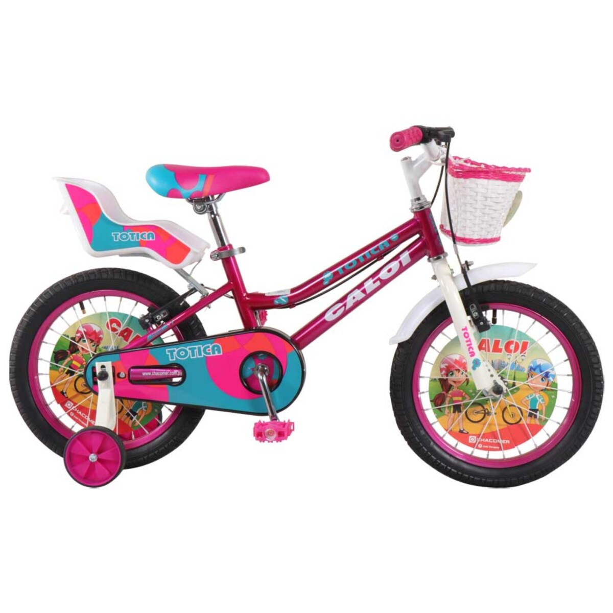 Bicicleta Caloi New Totica Aro 12" Fucsia 