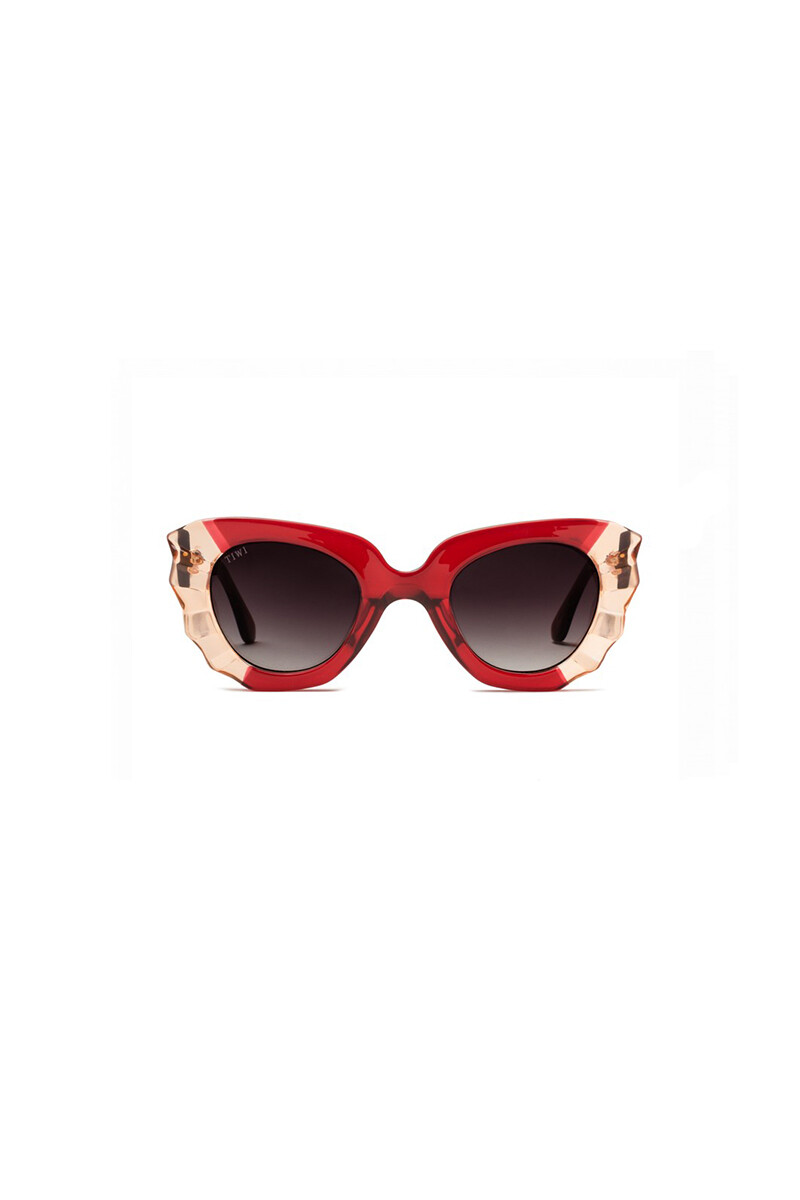 Lentes Tiwi Matisse - Shiny Red/pink With Burgundy Gradient Lenses 