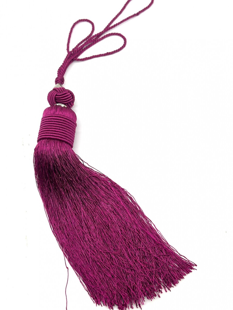 Borla pasamaneria para cortina chica - Fucsia 