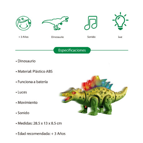 Dinosaurio Luz Y Sonido Dinosaurio Luz Y Sonido