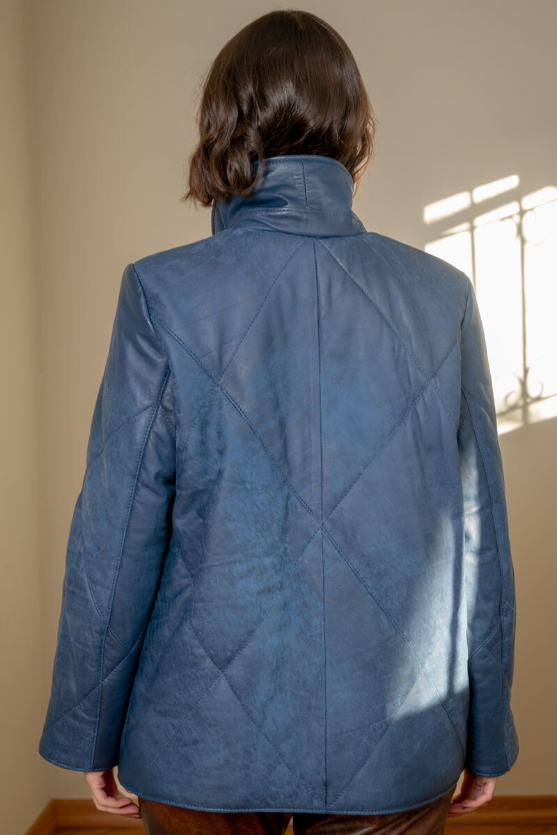Puffer lia Azul gastado