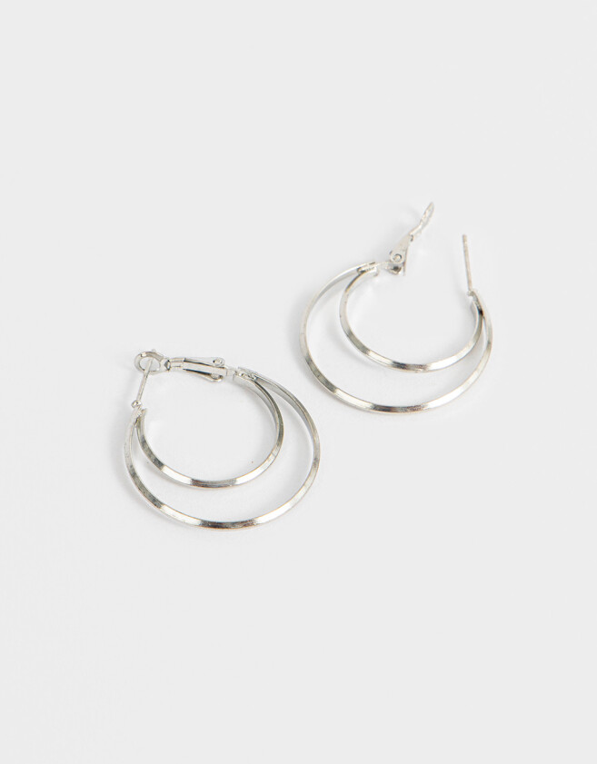 Aros Argollas De metal Aros Argollas De Metal - Plateado