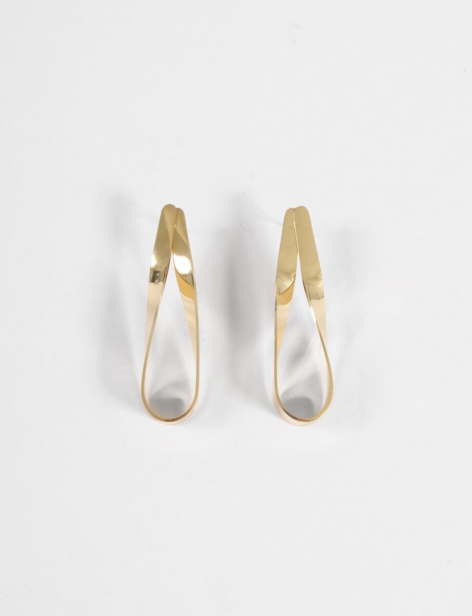 Caravanas acero vuelta - dorado 