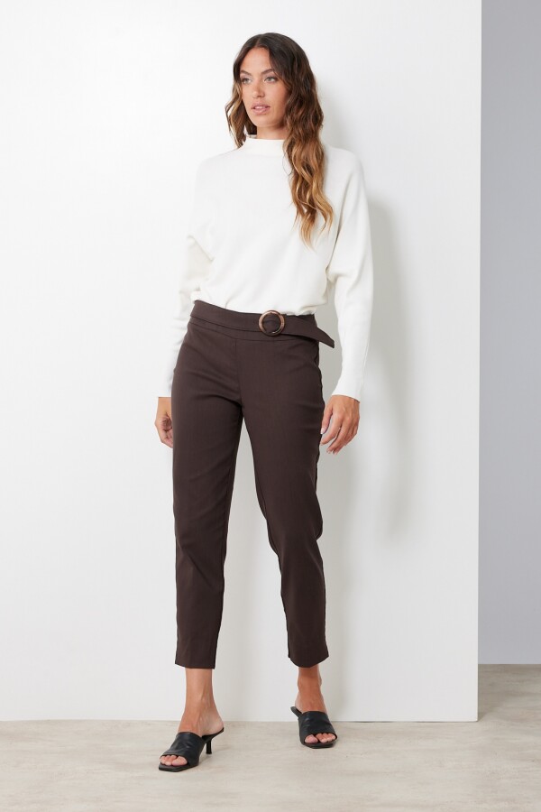 Pantalon Cinto MARRON