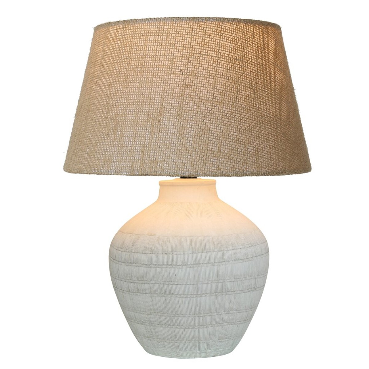LAMPARA DE MESA CERAMICA D30x38.5CM BEIGE 