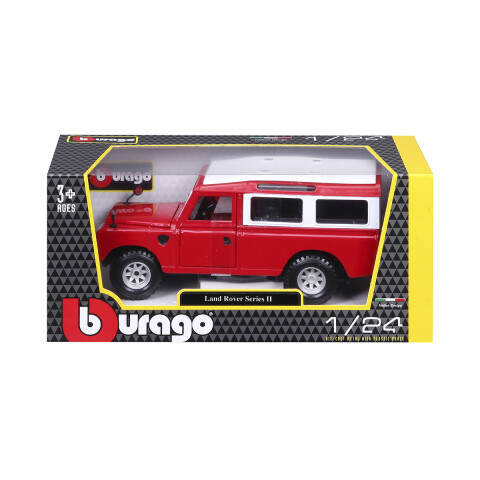 Auto de Colección Bburago Escala 1:24 LAND ROVER ROJO