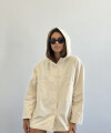 Campera Gabardina manteca