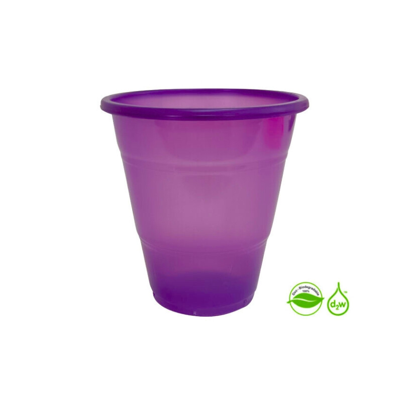 Vaso Biodegradable 360ml x10 Morado