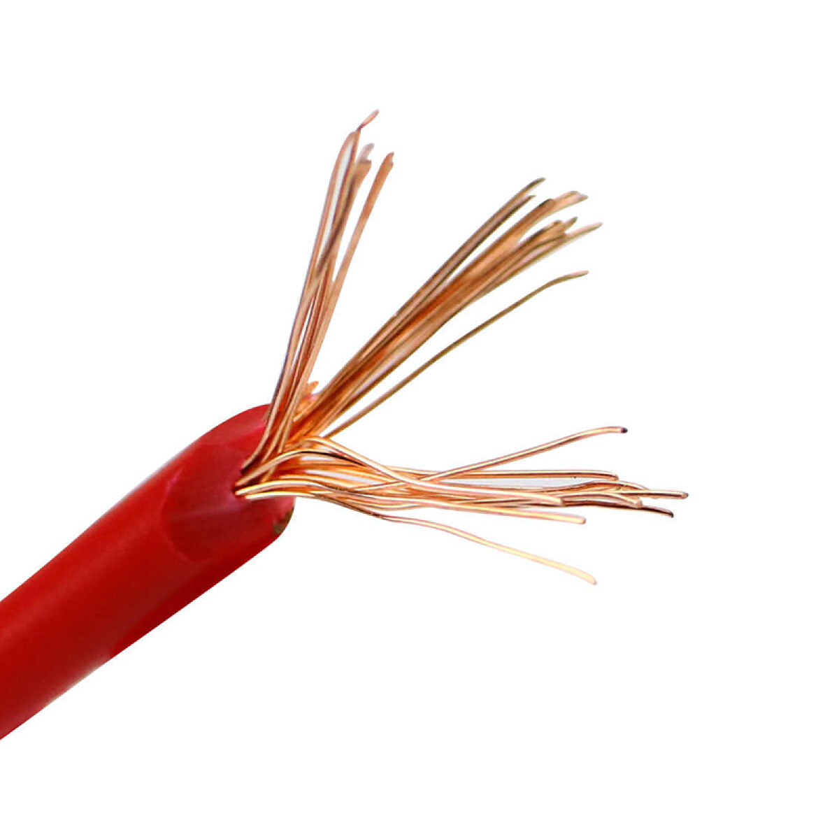 Cable de cobre flexible 1,5 mm² rojo - Rollo 100mt - N03018 