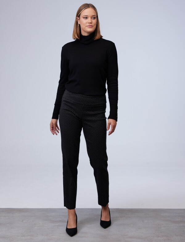 Pantalon Bordado NEGRO/BLANCO