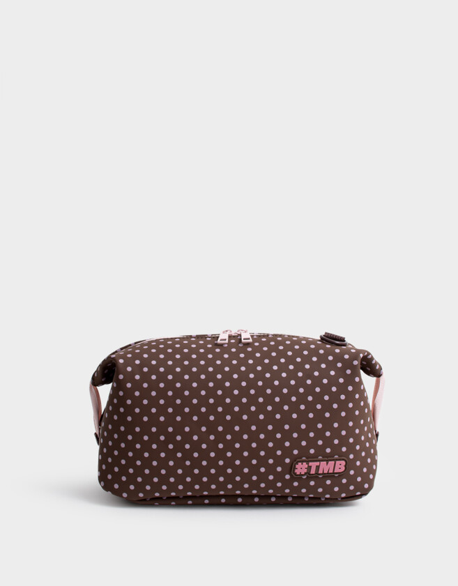 Porta Cosméticos Necessaires - Estampado Lunares