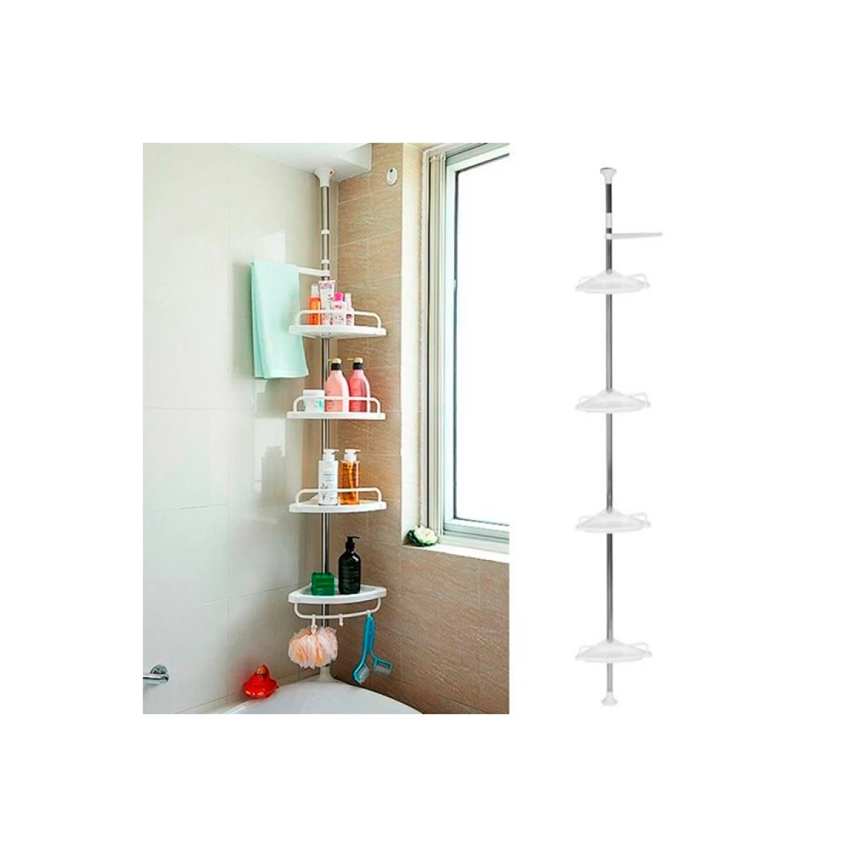 Organizador Esquinero de Baño Ajustable 