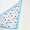 Toalla para bebé Gazapos Blanco/celeste