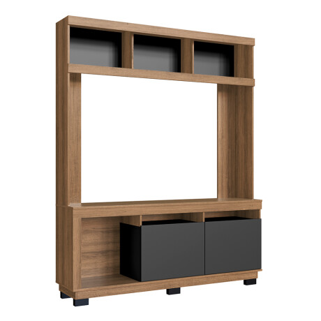 Rack Verona MDF 2 Puertas 2 Cajones 3 Estantes dma0007 MARRON