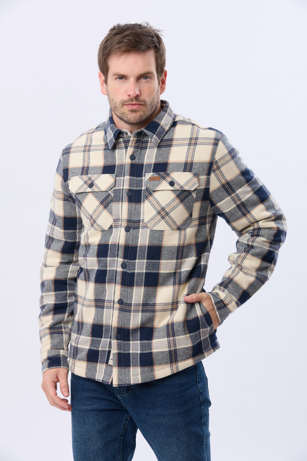 CAMPERA LEÑADORA CON CORDERITO Piedra