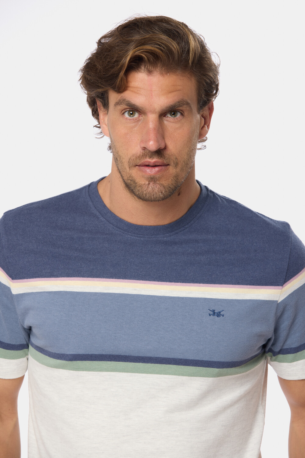 REMERA RAYADA Gris