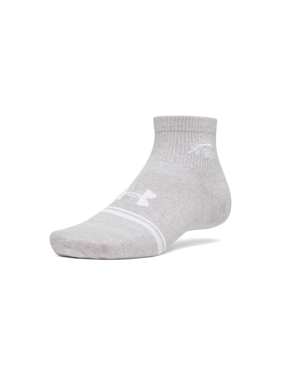 Medias UA Sportswear Cotton Nv Qtr Hombre 1390131-011 - Gris 