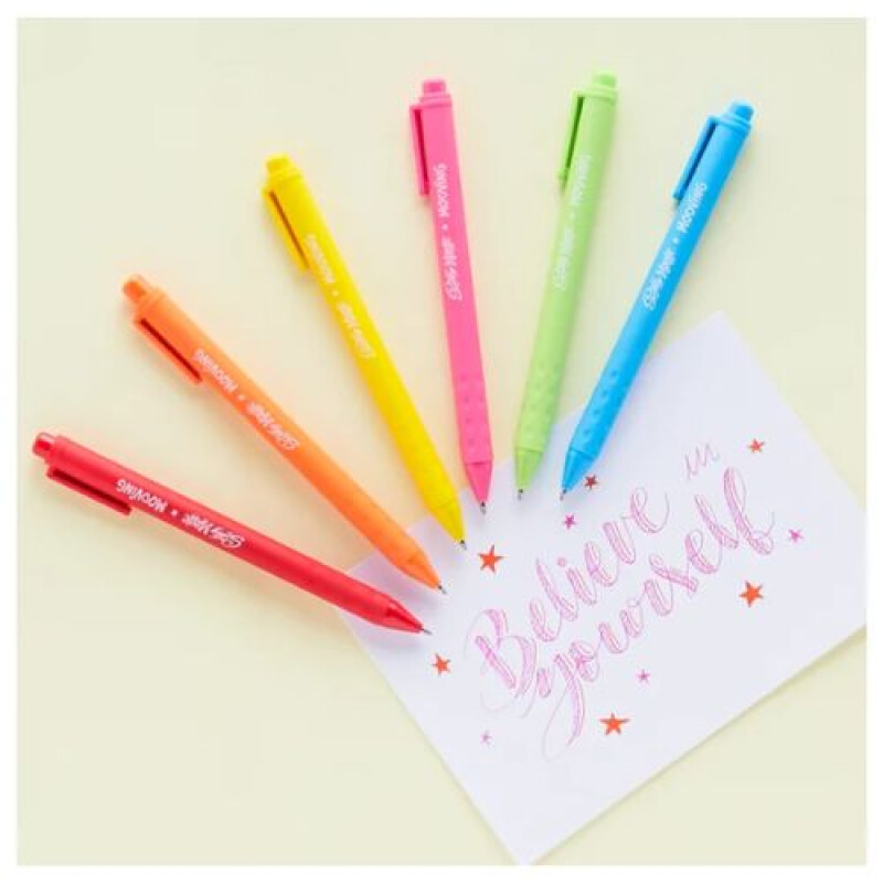 Lapicera Roller Gel Retractil x6- Mooving Lapicera Roller Gel Retractil X6- Mooving