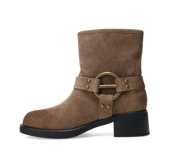 Botas de Mujer Miss Carol HILE de cuero Beige